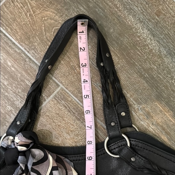 The Sak Black Shoulder Bag with Stylish Scarf - Picture 11 of 12